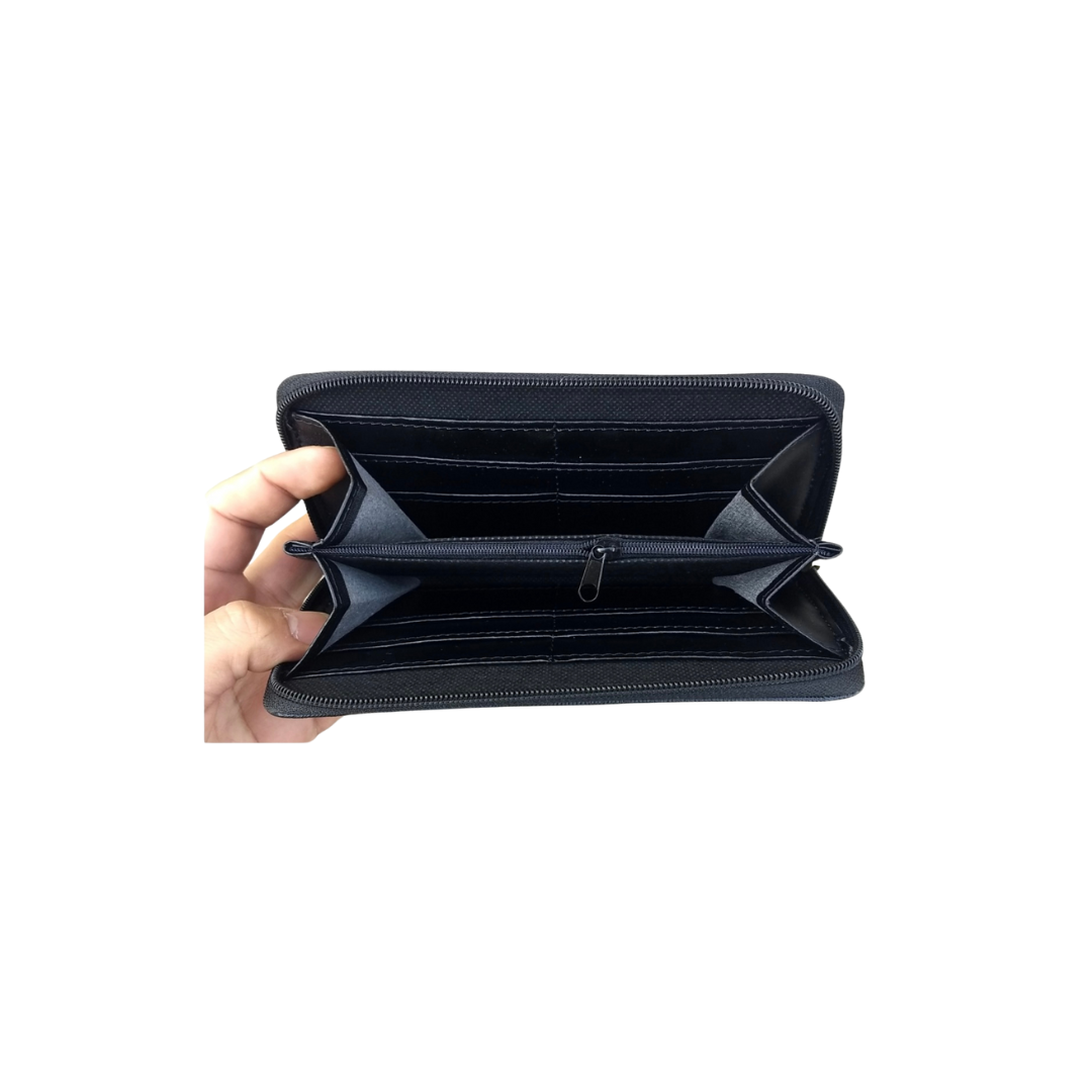 Cartera negra Jack Skellington con cierre y Jack escrito