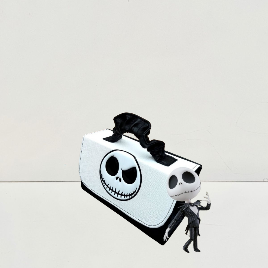 Bolso mini blanco Jack Skellington