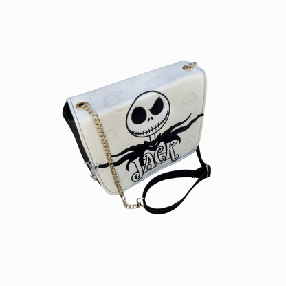Bolso crossbody blanca salir Jack Skellington - Maurez Bags