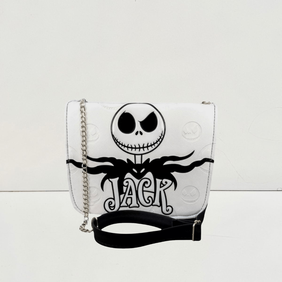 Bolso crossbody blanca salir Jack Skellington - Maurez Bags