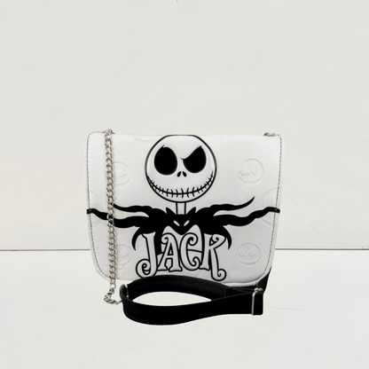Bolso crossbody blanca salir Jack Skellington - Maurez Bags