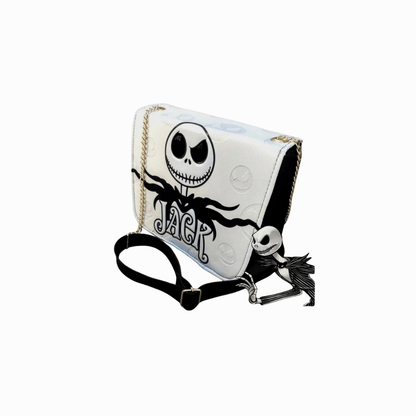 Bolso crossbody blanca salir Jack Skellington - Maurez Bags