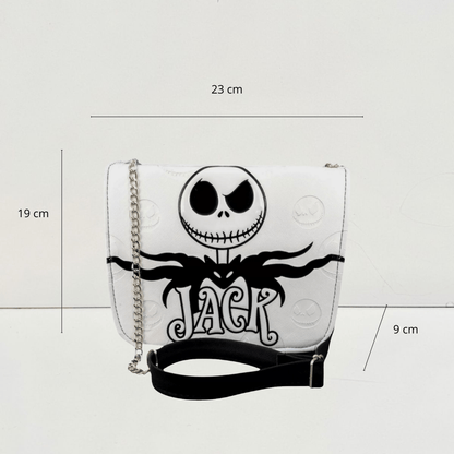 Bolso crossbody blanca salir Jack Skellington - Maurez Bags