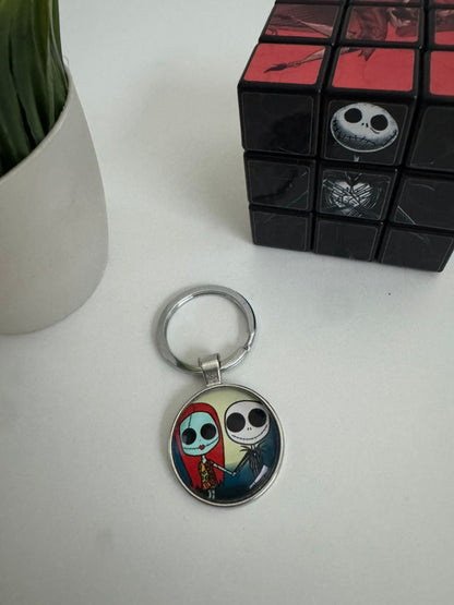 Llavero circular Jack Skellington Mod 002 - Maurez Bags