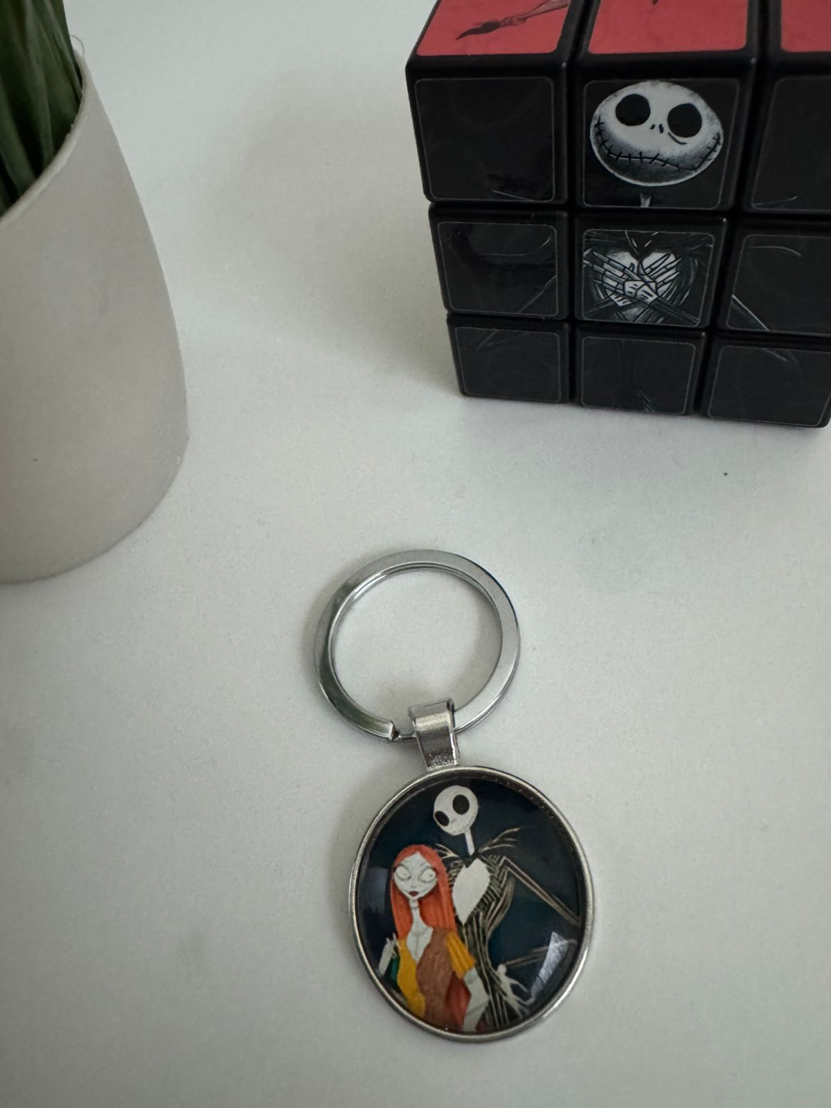 Llavero circular Jack Skellington Mod 004 - Maurez Bags