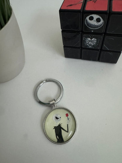 Llavero circular Jack Skellington Mod 009 - Maurez Bags