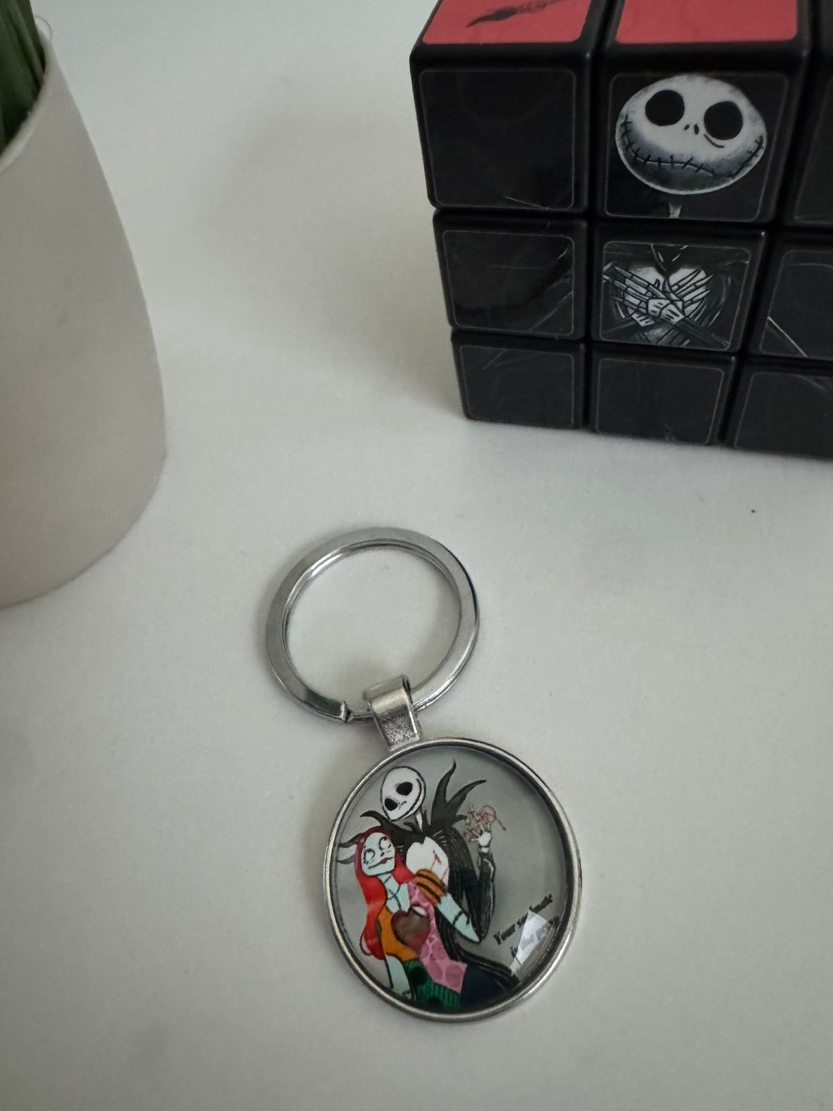 Llavero circular Jack Skellington Mod 021 - Maurez Bags